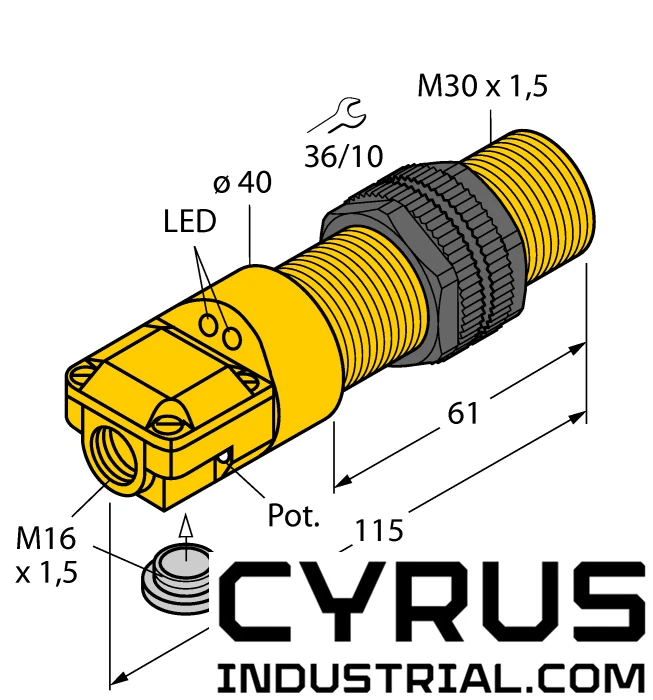 Turck BC10-P30SR-VN4X2 | 25051 Capacitive Sensor - Image 1 of 1