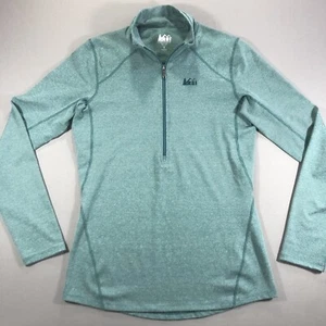 Pullover para mujer REI 1/4 cremallera manga larga pequeño azul - Imagen 1 de 7