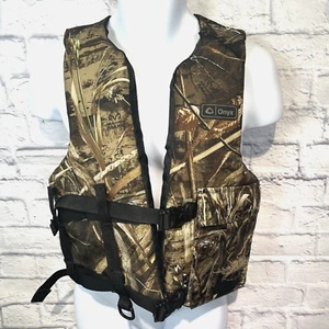 Onyx RealTree Max 5 Camouflage Adult Universal Life Vest Coast Guard Approved - Picture 1 of 10