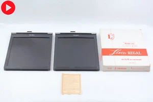 [Unused in Box]  Lisco Regal II 8x10 Cut Sheet Film Holder x 2 from Japan - Picture 1 of 8