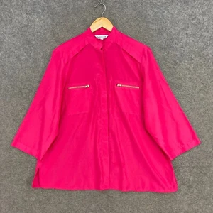 Noni B Womens Top Size XL Pink Button 3/4 Sleeve Blouse Shirt 32225 - Picture 1 of 12