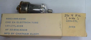 6159 NOS vacuum tube USN Tung-Sol 20 watt beam-power (26.5 volt 6146) - Picture 1 of 1