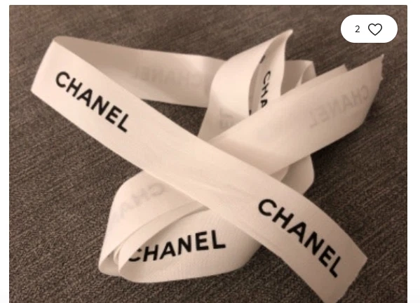 Chanel Regalo Envoltura Blanco Cinta 122cm - Imagen 1 de 1