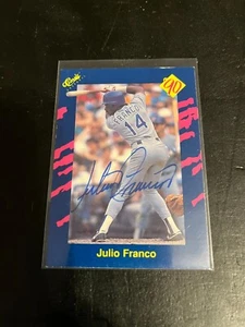 1990 Classic Julio Franco autograph Texas Rangers in person - Picture 1 of 1
