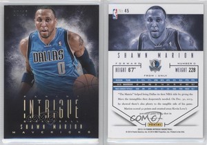 2013-14 Panini Intrigue Gold /10 Shawn Marion #45