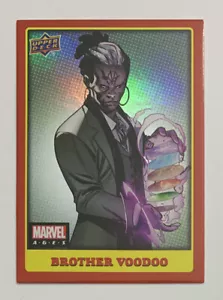 2020 Upper Deck Marvel Ages High Series Foil Board Parallel Brother Voodoo #202! - Imagen 1 de 2