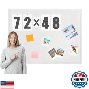 SmoothNovelty Felt Extra Large Bulletin Board, 72 x 48 Inches Decorative Felt - Picture 1 of 5