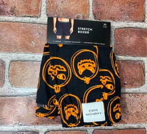 New Mens American Eagle Boxer Brief sz XS 26-28 Halloween Pumpkins Black Orange - Picture 1 of 8