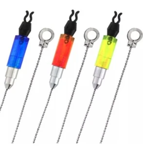 FISHING BITE CHAIN INDICATORS FOR ROD POD X 3 ALL COLOURS - Picture 1 of 3
