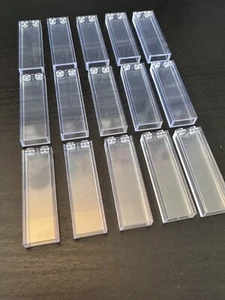 15 BRAND NEW LEGO PIECES 1x2x5 CLEAR TRANSPARENT TUBE WALL COLUMN WINDOW 2454 - Picture 1 of 3