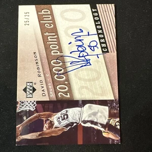 David Robinson 2006 Upper Deck Chronology 20000 Point Club 25/25 #20K-DR automático - Imagen 1 de 2