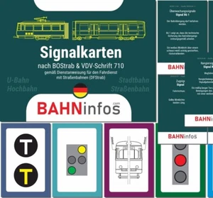 Signalkarten Straßenbahnsignale Deutschland 119 Lernkarten BOStrab DFStrab VDV - Bild 1 von 4