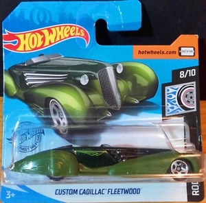 HOT WHEELS 2020 CUSTOM CADILLAC FLEETWOOD Dark Green Scala 1:64 HW ROD SQUAD - Foto 1 di 8