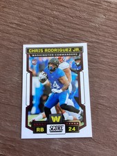 2023 Panini Score Chris Rodriguez Jr  RC card # 330 Commanders,