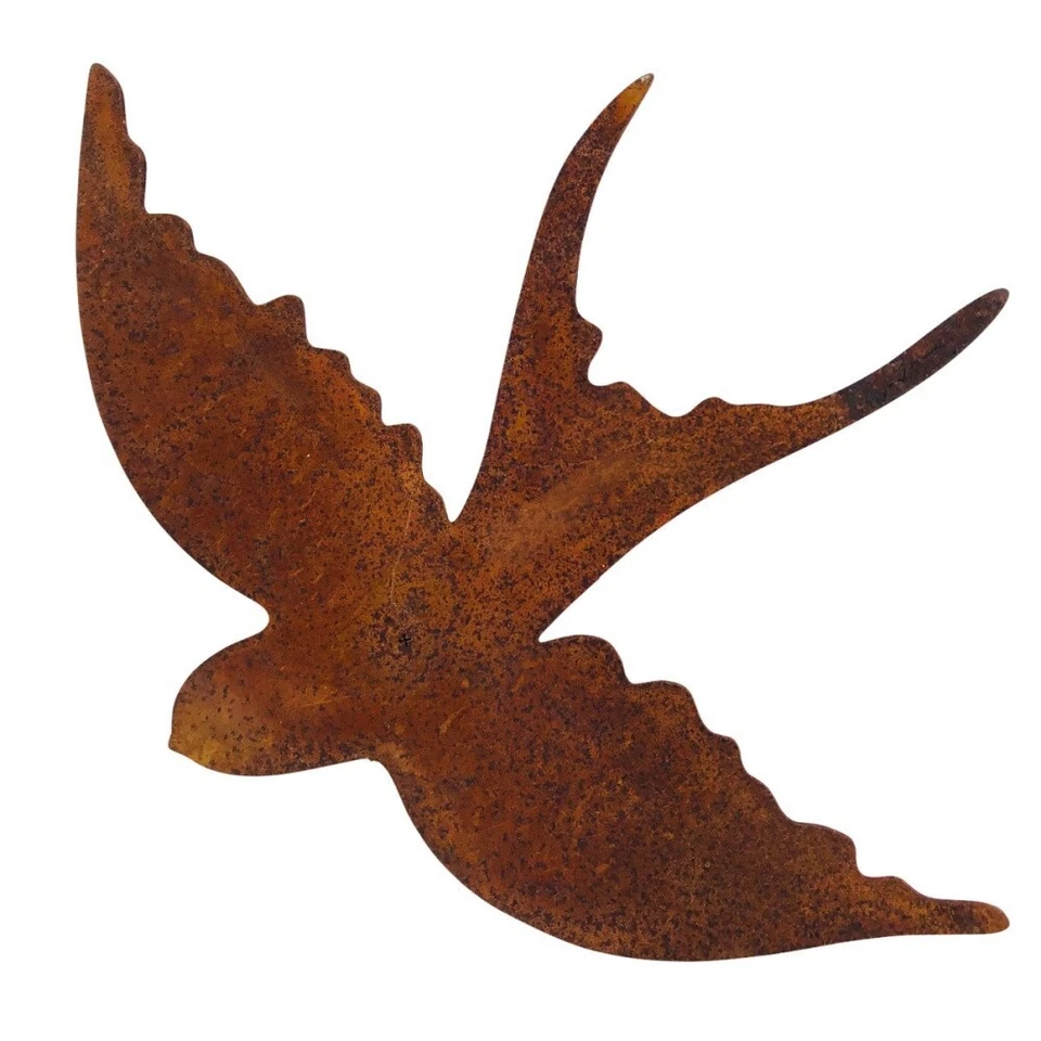 Schwalbe Vogel Edelrost Rost Gartendekoration DEKO Garten Gartendeko 160787