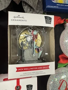 Hallmark Jack Skellington and Sally ~ Christmas Tree Ornament ~ New Lights Up - Picture 1 of 1