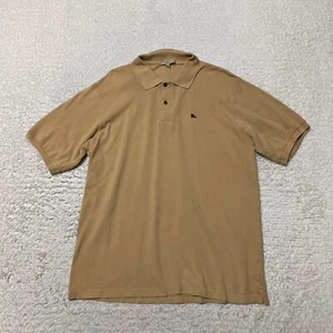 Polo Burberry London uomo grande marrone nova manica corta maglia cotone casual - Foto 1 di 15
