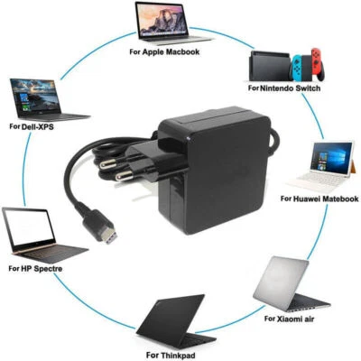 65W 20V 3.25A USB Typ C USB-C Netzteil Ladegerät Für Lenovo ASUS Dell HP Laptop - Bild 1 von 4