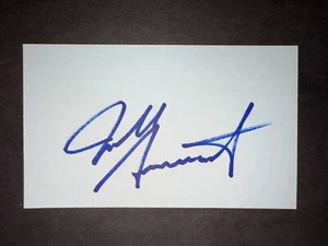 Tarjeta de índice firmada 3x5 (HS) Jeff Samardzija, CUBS (debut 2008) - Imagen 1 de 1