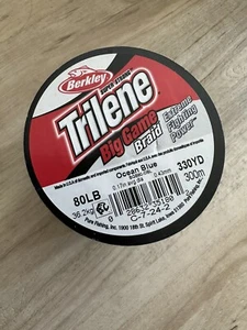 Berkley Trilene Braid 80lb 330 Yards - Ocean Blue - Picture 1 of 2