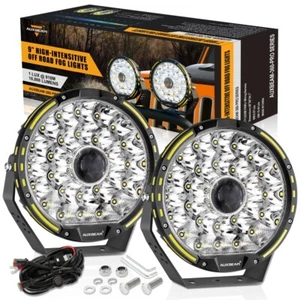 AUXBEAM 9" 360-PRO LED Cápsulas Barra de Luz de Conducción Trabajo Zanja Luces Offroad SUV ATV - Imagen 1 de 12