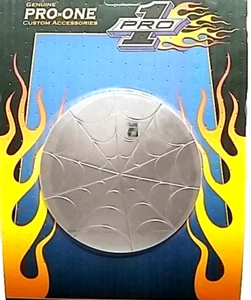 PRO ONE Webbed Chrome Derby Cover Hidden Hardware * Harley Shovel Evo 1970-1998 - Picture 1 of 6