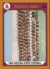 1990-91 Arizona State Collegiate Collection Multi-Sport Card #123 Football Team