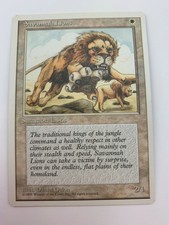 1995 MTG Magic the Gathering 4th Edition - Savannah Lions - LP