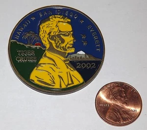 Marina de los Estados Unidos - USS Abraham Lincoln - Tiger Cruise - 2002 - Hawaii - San Diego - Evere - Imagen 1 de 2