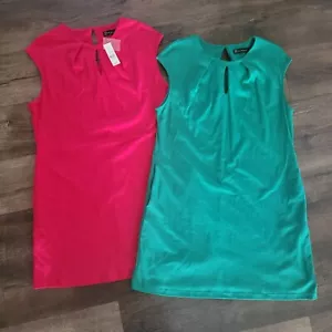 New York & Company Womens Sz XL Dress Knee Length Cap Sleeves Two Dresses New - Picture 1 of 12