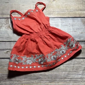 American Girl Doll Truly Me Sunny Days abito da sole ricamato arancione - Foto 1 di 4