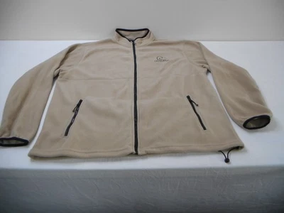 Ducks Unlimited Full Zip Tan Fleece Jacket Pockets Men's Size XL Hunting Logo - Image 1 of 4