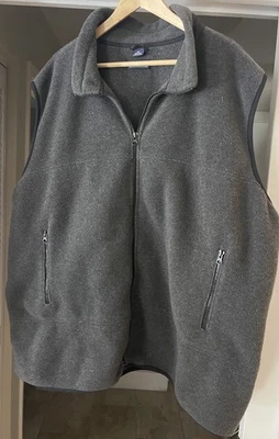 New Vintage Lands End Gray Polartec Fleece Vest 3XL - Изображение 1 из 4