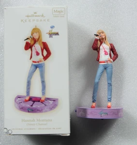 Hannah Montana Disney Hallmark recuerdo adorno Navidad 2009 Miley Cyrus - Imagen 1 de 5