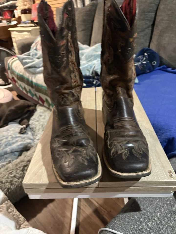 Ariat Women's Size 9 B Sidekick Square Toe Boots Leather ATS - Image 1 of 4