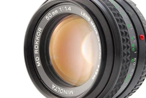 [Exc+5] Minolta MD Rokkor 50mm f/1.4 Manual Focus MF Standard Lens MC From JAPAN - Picture 1 of 24
