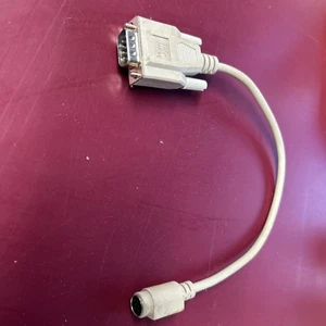 Adaptador serie Apple Macintosh Vintage 8 pines Din hembra a RS-232 DB9M - Imagen 1 de 4