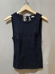 NWOT Free People Intimately Women A Look Back Swit Cami Tie Knit Top SZ L Black - Picture 1 of 12