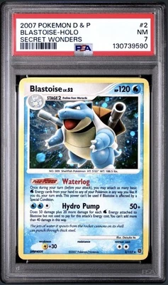 Blastoise 2/132 Secret Wonders Holo Graded PSA 7 - Image 1 of 2
