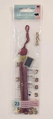 RARO Jolee's Granate Graduación Borla Álbum de Recortes Adornos PIEZAS SUELTAS Foto 1 de 3