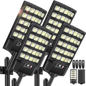 4Pack Solar Street Lights Outdoor Waterproof, 30000LM 6500K LED Motion Sensor... - Picture 1 of 7