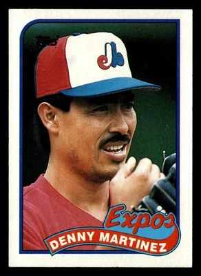 Denny Martinez 1989 Topps #313 Montreal Expos Baseball *144B - Image 1 of 2