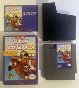 Mickey Mousecapade NES CIB • Box + Manual + Cart • Capcom 1988 • Tested Works - Picture 1 of 8