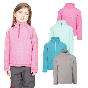 Trespass Girls 1/2 Zip Jumper Pullover Pockets Casual Top Meadows - Picture 1 of 31