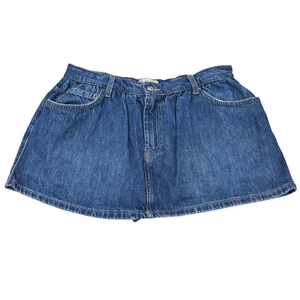 Neu mit Etikett We The Free Denim A-Linie Mini Skort Größe 31 in Mood Ring - Bild 1 von 6