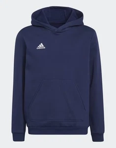  Adidas Boys Kids Entrance Hoodie Hoodie Hoodie Blue With Pockets  - Picture 1 of 11