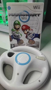 Mario Kart Wii Game With Official Steering Wheel - Nintendo Wii FREE DELIVERY - Picture 1 of 1