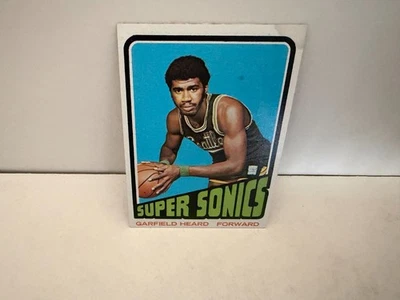 GARFIELD HEARD 1972-73 Vintage Basketball Card 98 Rookie Rc SEATTLE SUPER SONICS - Image 1 of 2