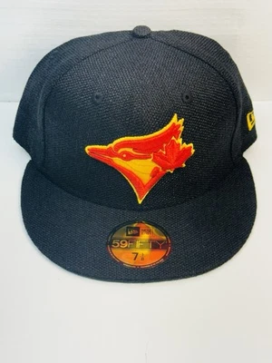 Кепка на резинке New Era 59FIF Toronto Blue Jays размер 7 1/8 черная с логотипом конопляная кепка MLB - Изображение 1 из 4