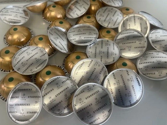 Starbucks Blonde Expresso Roast Coffee Nespresso Vertuo 10 Capsules 2.39 Oz